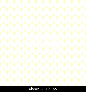 Gelbe Dreiecke nahtloses Muster auf weißem Hintergrund Stockfoto