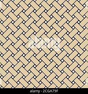 Weave nahtlose Vektor Muster Illustration Stock Vektor
