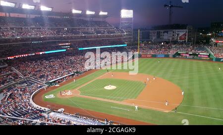 Nationals Park, Heimat der Washington Nationals, die eine Major League Baseball-Team, Washington D.C., USA sind Stockfoto