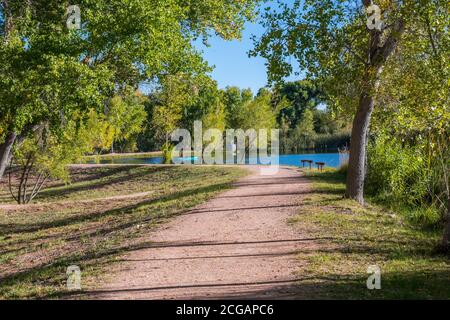 Ein herrlicher Blick auf die Landschaft in Cottonwood, Arizona Stockfoto