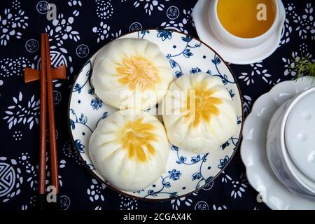 Sheng jian bao Stockfoto