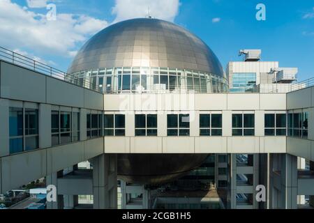 Fuji TV Gebäude sphärische Aussichtsplattform in Tokio Stockfoto