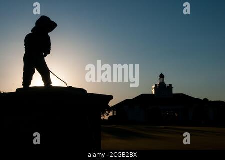 Pinehurst, North Carolina, USA. Mai 2017. USGA Pressemitteilung: LIBERTY CORNER, N.J. (Sept 9, 2020) Ã in dem Bemühen, seine Wirkung im Golf zu erweitern und seine Mission zu erweitern, das Spiel zu gewinnen und voranzubringen, wird die USGA "Golf House Pinehurst" in North Carolina einrichten, um bis 2023 eine neue Testanlage für Ausrüstung, Innovation Hub, Museum/Besucherzentrum und Büros zu umfassen, Und Gastgeber fünf U.S. Open Championships in der Golf-reichen Staat bis 2047.die Ankündigung fügt vier U.S. Open Championships auf dem berühmten Pinehurst Nr. 2 Platz Ã in 2029, 2035, 2041 und 2047 Ã zu den alread bestreiten Stockfoto