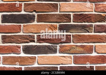 Textur Ziegelwand, schöner Hintergrund Stockfoto
