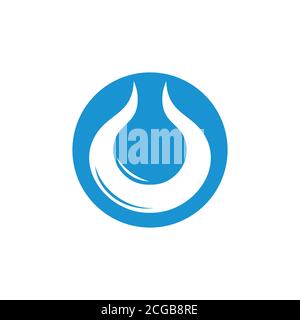 Abstrakte Wassertropfen Kreis frische Symbol logo Stock Vektor