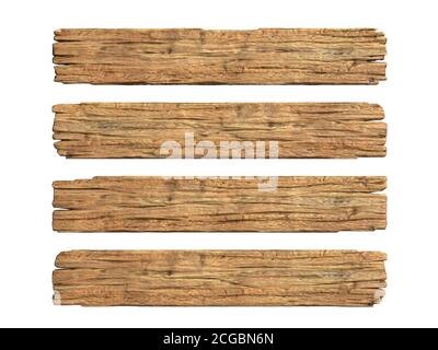 3D-Rendering von Holzplanken Stockfoto