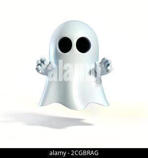 Ghost Cartoon 3d-Rendering Stockfoto