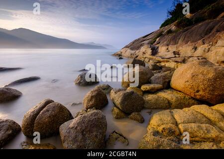 Am frühen Morgen Meereslandschaft, Norman Bay, Wilsons Promontory National Park, Victoria, Australien Stockfoto