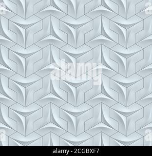 Nahtlose Wandpaneele 3d Hintergrund Stockfoto