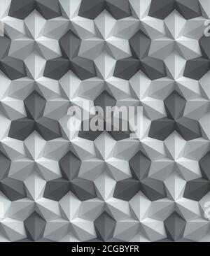 Wandpaneele nahtloser 3d-Hintergrund Stockfoto