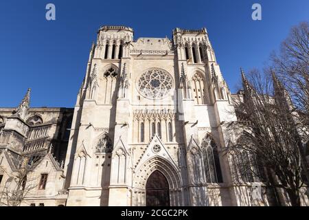 Bordeaux, Frankreich - 22. Februar 2020: Kathedrale Von Bordeaux Saint-Andre Stockfoto