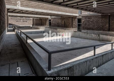 Los Chocolates Gemeinschaftszentrum, Col. La Carolina Cuernavaca Morelos, Mexiko. Das Gebäude wurde 2018 fertiggestellt. Stockfoto