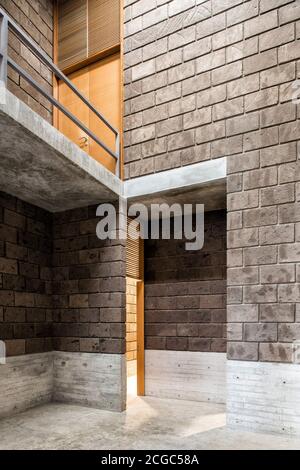 Los Chocolates Gemeinschaftszentrum, Col. La Carolina Cuernavaca Morelos, Mexiko. Das Gebäude wurde 2018 fertiggestellt. Stockfoto