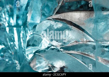 Cool texturierter Hintergrund aus Eis Stockfoto