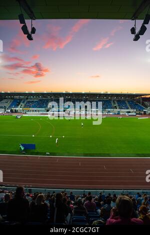 OSTRAVA, TSCHECHISCHE REPUBLIK, SEPTEMBER. 8. 2020: Professionelle Langstrecken-Leichtathletik weibliche Rennen. Stockfoto