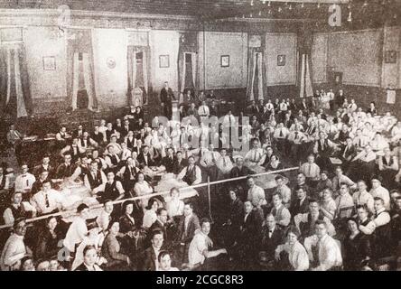 Erster Kongress der Kommunistischen Partei Amerikas. Foto von 1919. Stockfoto