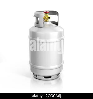 Propangaszylinder mit komprimiertem Gas 3d-Abbildung Stockfoto