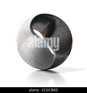 yin Yang abstrakte moderne Skulptur Stockfoto