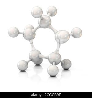 Abstrakte Struktur von Molekülen 3d-Illustration Stockfoto