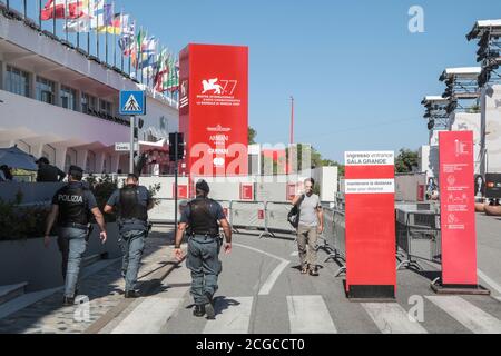 MOSTRA VENICE FILM FESTIVAL ERÖFFNET TROTZ CORONAVIRUS Stockfoto