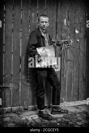 70er Jahre Jugendkultur - Bolt Motorräder - Stoke Newington - London – Großbritannien Stockfoto