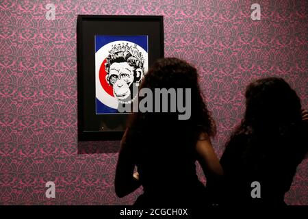 Ausstellung des Künstlers Bansky, mit dem Titel A Visual Protest, in Chiostro del Bramante in Rom. Rom (Italien), 10. September 2020 Foto Samantha Zucchi Insidefoto Stockfoto