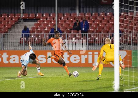 08-09-2020: Sport : Jong Oranje gegen Jong Noorwegen während des Spiels Jong Oranje gegen Jong Noorwegen im Yanmar Stadion in Almere. Stockfoto