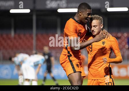 08-09-2020: Sport : Jong Oranje gegen Jong Noorwegen während des Spiels Jong Oranje gegen Jong Noorwegen im Yanmar Stadion in Almere. Stockfoto