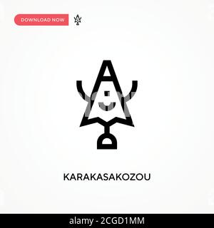 Karakasakozou einfaches Vektor-Symbol. Moderne, einfache flache Vektor-Illustration für Website oder mobile App Stock Vektor
