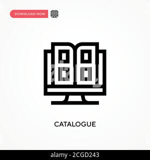 Einfaches Vektorsymbol Katalog. Moderne, einfache flache Vektor-Illustration für Website oder mobile App Stock Vektor