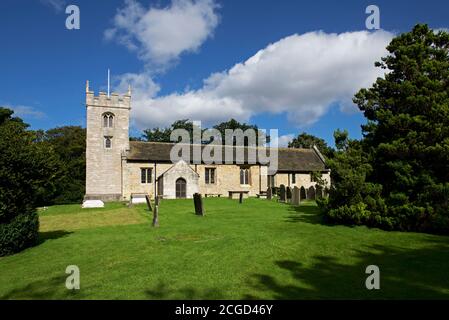 All Saints Church im Dorf Wighill, North Yorkshire, England Stockfoto