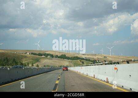 A 16 - Autostrada Napoli - Bari - Autobahn, Italien Stockfoto