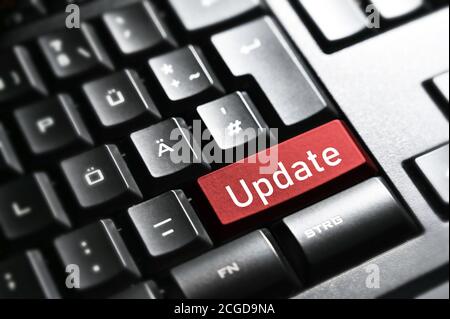 Aktualisieren , Tastatur-Taste Stockfoto
