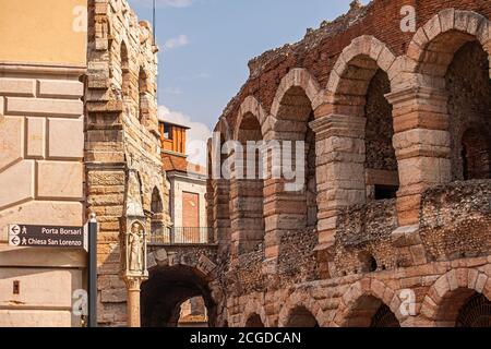 Arena di Verona Detail 2 Stockfoto