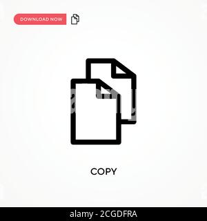 Einfaches Vektorsymbol kopieren. Moderne, einfache flache Vektor-Illustration für Website oder mobile App Stock Vektor