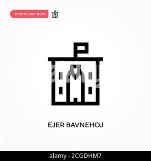 Ejer bavnehoj einfaches Vektor-Symbol. Moderne, einfache flache Vektor-Illustration für Website oder mobile App Stock Vektor