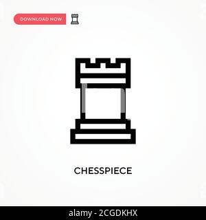 Chesspiece einfaches Vektor-Symbol. Moderne, einfache flache Vektor-Illustration für Website oder mobile App Stock Vektor