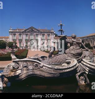 FACHADA DEL PALACIO REAL DE QUELUZ - SIGLO XVIII Lage: PALACIO. QUELUZ PORTUGAL. Stockfoto