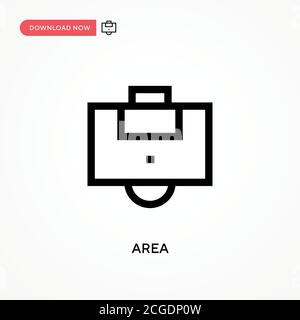 Bereich einfaches Vektorsymbol. Moderne, einfache flache Vektor-Illustration für Website oder mobile App Stock Vektor