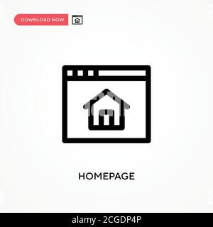 Startseite einfaches Vektorsymbol. Moderne, einfache flache Vektor-Illustration für Website oder mobile App Stock Vektor