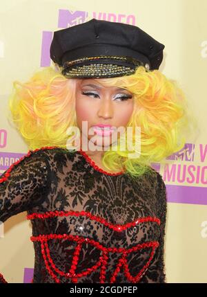 LOS ANGELES, CA - SEPTEMBER 06: Nicki Minaj bei den MTV Video Music Awards 2012 im Staples Center am 6. September 2012 in Los Angeles, Kalifornien. © mpi28/MediaPunch inc Stockfoto