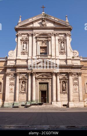 Rom, Italien - 28. Juni 2010: Gesamtansicht der Barockkirche, St. Susanna bei den Diokletianbädern, Rom. Stockfoto