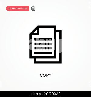 Einfaches Vektorsymbol kopieren. Moderne, einfache flache Vektor-Illustration für Website oder mobile App Stock Vektor