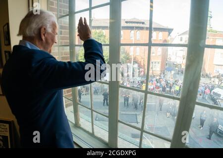 HARRISBURG, PA, USA - 07. September 2020 - demokratischer US-Präsidentschaftskandidat Joe Biden bei einer virtuellen Veranstaltung des AFL-CIO Labor Day in Harrisburg, Pennsylvania Stockfoto