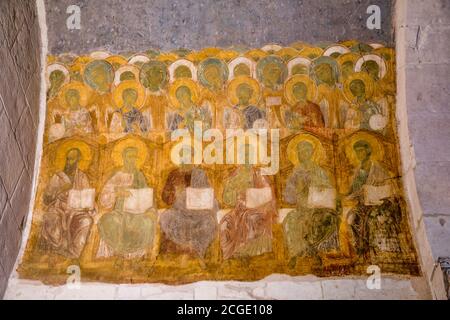 Fresken der Dimitreus-Kathedrale. XII Jahrhundert. Vladimir. Russland Stockfoto