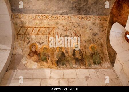Fresken der Dimitreus-Kathedrale. XII Jahrhundert. Vladimir. Russland Stockfoto