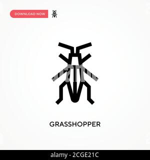 Grasshopper einfaches Vektorsymbol. Moderne, einfache flache Vektor-Illustration für Website oder mobile App Stock Vektor