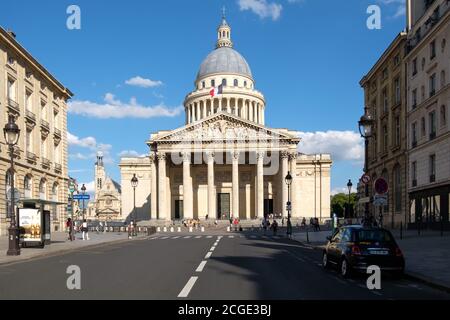 Das Pantheon, ein Wahrzeichen von Paris und die Begräbnisstätte vieler berühmter franzosen Stockfoto