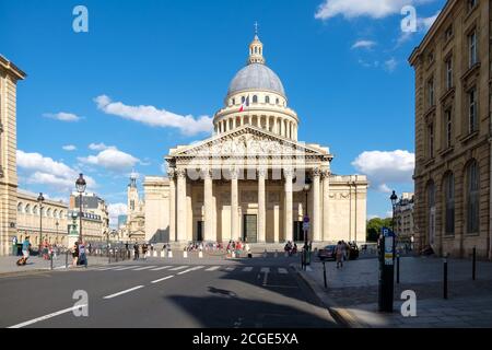 Das Pantheon, ein Wahrzeichen von Paris und die Begräbnisstätte vieler berühmter franzosen Stockfoto