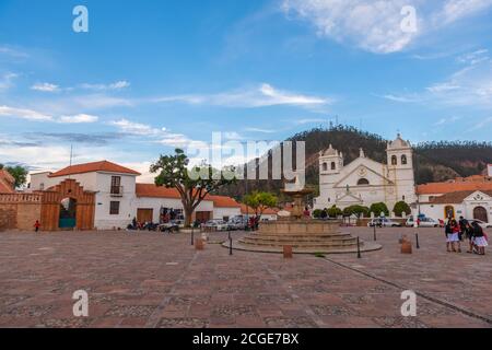 Plaza Pedro de Anzúrez, Mirador de la Recoleta, Sucre, konstitutionelle Hauptstadt Boliviens, Departamento Chuquisaca, Bolivien, Lateinamerika Stockfoto